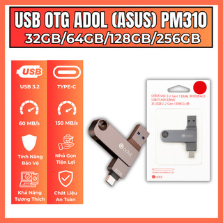 USB OTG ADOL  PM310 32GB/64GB/128GB/256GB – USB 3.2 & Type-C – Thiết Kế Xoay 2IN1
