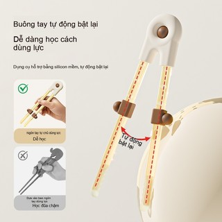 Youkebei đũa tập ăn cho bé Phù hợp cho trẻ em trên 12 tháng tuổi Có thể điều chỉnh theo độ tuổi đũa ăn cơm đũa tập ăn