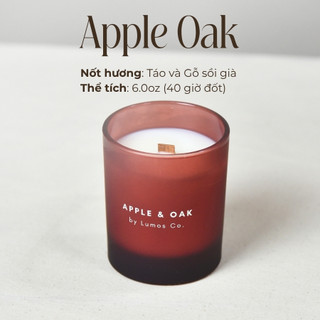 Nến Thơm Quà Tặng Cao Cấp Apple Oak Hương Gỗ Sang Trọng [Kèm Túi Thiệp] 6.0oz Cho Phòng Vừa Và Nhỏ