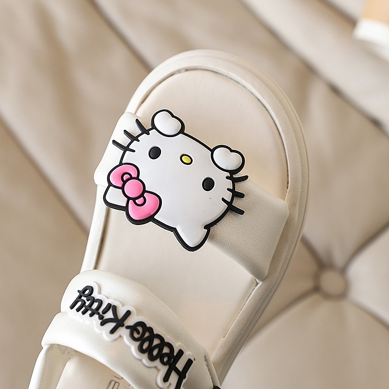 Phong cách công chúa mèo hoạt hình Hello Kitty dép bé gái thời trang chống trượt