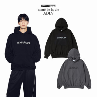 Áo Hoodie ADLV 3D Logo dáng oversized màu đen/than chì - Hàng chính hãng