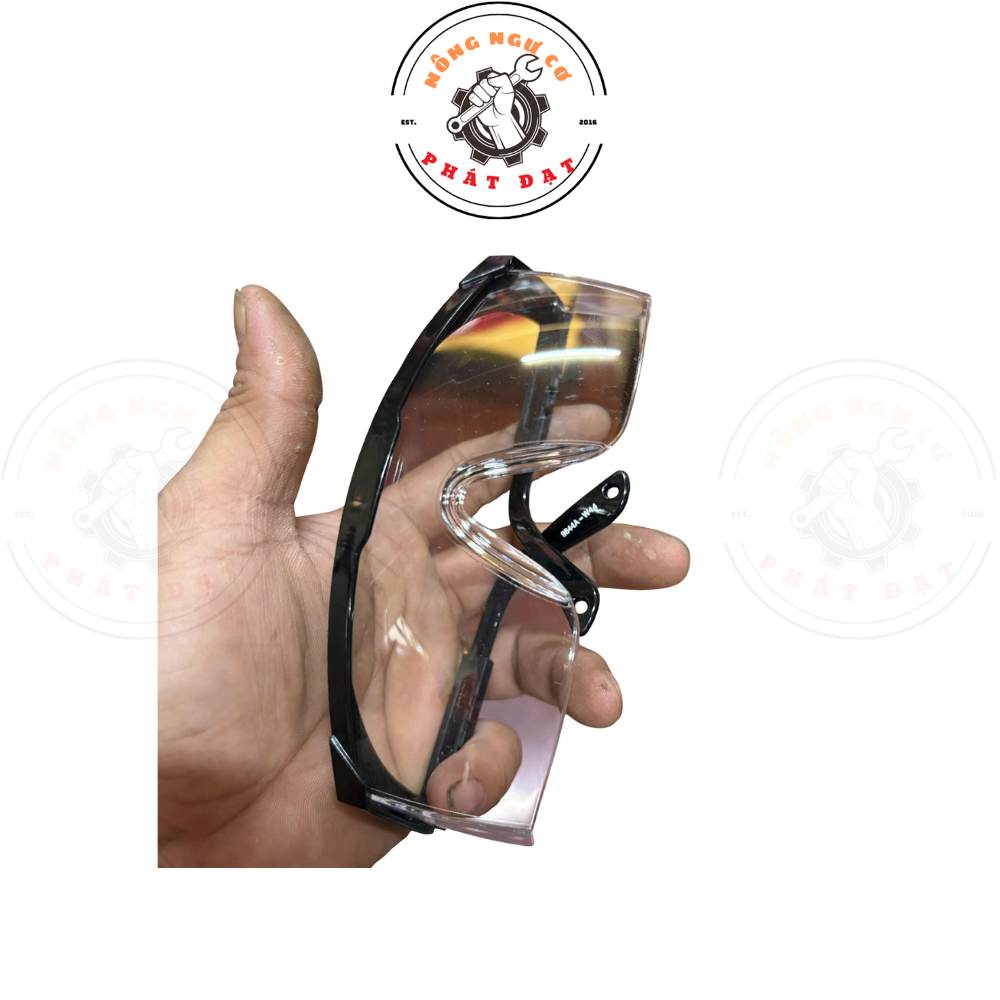Kính bảo hộ WINS, chính hãng TAIWAN, ôm sát mắt, mặt siêu trong, gọng dẻo, bền, bảo vệ mắt tốt