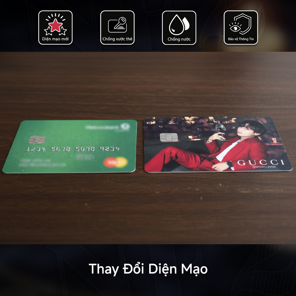 Miếng Dán Trang Trí IDOL IN THEO YÊU CẦU - Sticker Thẻ ATM (Thẻ Chung Cư, Thẻ Xe, Debit, Credit) NF2