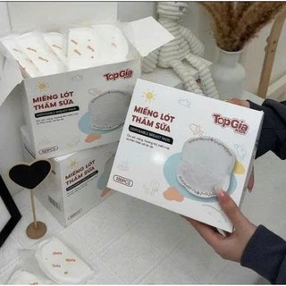Bịch 100 Miếng lót thấm sữa, miếng thấm hút sữa Topgiakids, 5 lớp thấm hút mềm mại, an toàn, tự nhiên