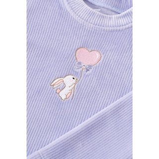 Bộ nỉ dài tay bé gái Rabity 966.006