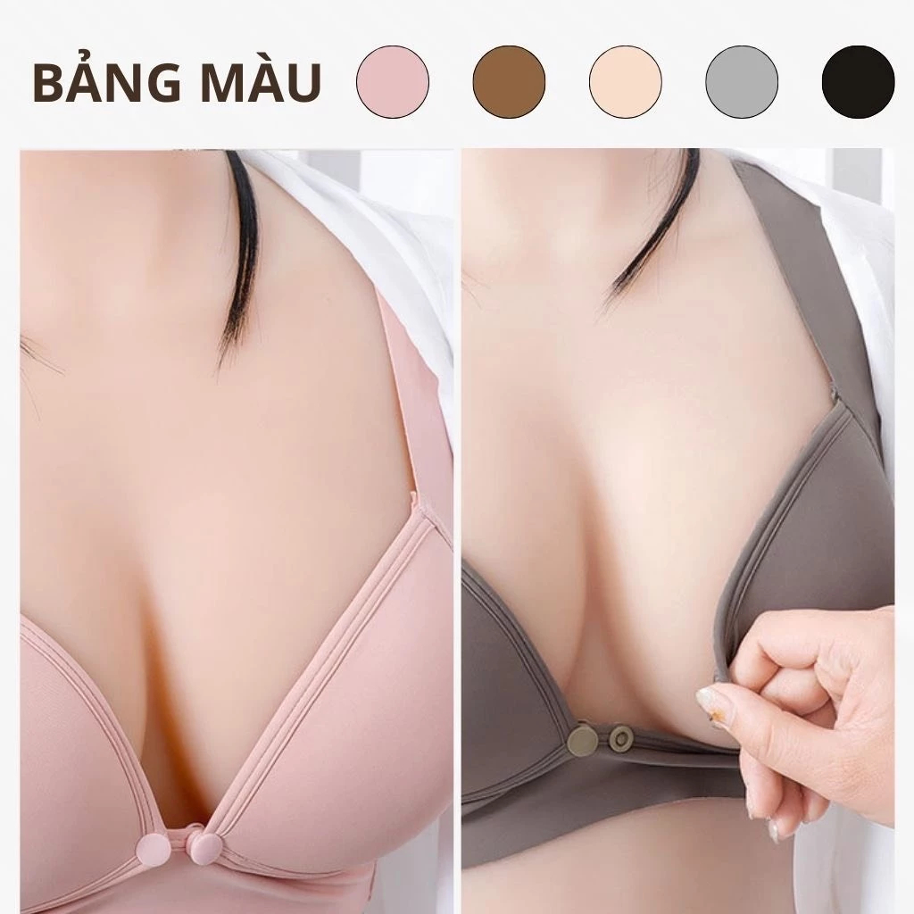 [Peinn]Áo Ngực Bầu Cho Con Bú Larosa Chất Liệu Su Non Siêu Mềm Mát Chống Chảy Xệ Bigsize