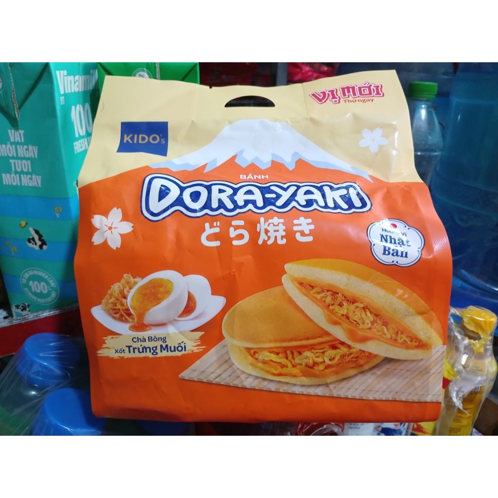 Bánh KIDO DORAYAKI Chà Bông Xốt Trứng Muối 150g (5 Gói/Túi) | Shopee ...