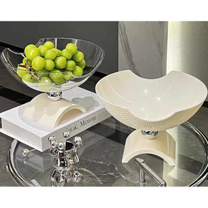 Đĩa Đựng Trái Cây Bánh Mứt Kẹo Để Bàn Phong Cách Hiện Đại Sang Trọng