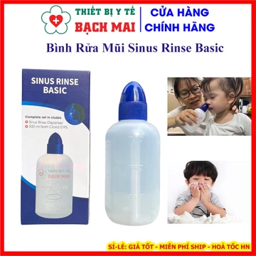 Bình Rửa Mũi Sinus Rinse Basic Chính Hãng NeilMed – Dụng Cụ Rửa Mũi, Hỗ Trợ Cải Thiện Viêm Xoang, Viêm Mũi Dị Ứng