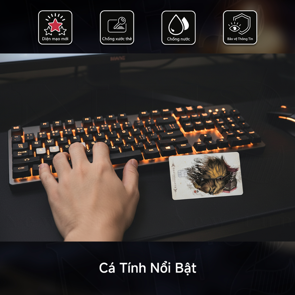 Miếng Dán Trang Trí HAPPY CHRISTMAS DOTA 2 - Decal Thẻ ATM (Thẻ Chung Cư, Thẻ Xe, Debit, Credit) NF2