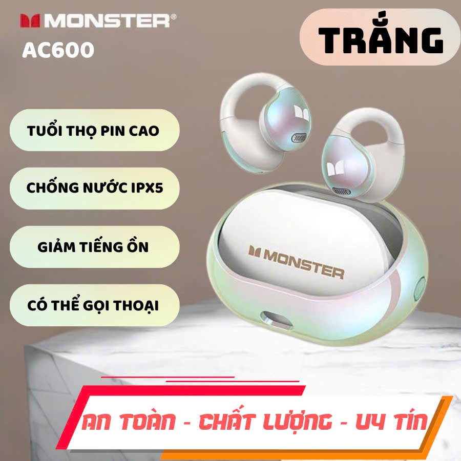 Tai Nghe MONSTER AC600, Tai Nghe Thể Thao Không Dây Dạng Kẹp Bluetooth ...
