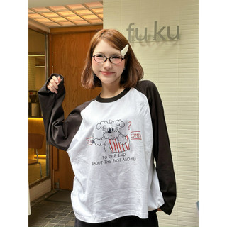 Áo Thun Tay Dài Boxy RAGLAG Nam / Nữ - BLACK - Kraken Drk Cotton 260gsm hình in đáng yêu