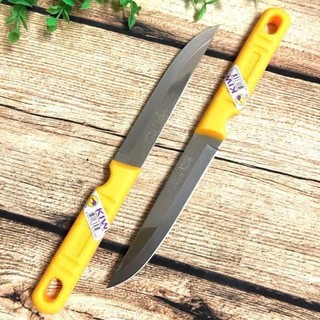 Combo 3 [1 dao] Dao gọt trái cây, hoa quả cán màu vàng, lưỡi dao làm từ chất liệu thép không gỉ sắc bén