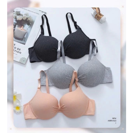 [PEINN]COMBO 2 ÁO NGỰC XOẮN NƠ MÚT 3P CÓ GỌNG