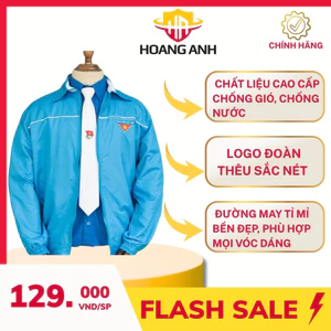 Áo Khoác Gió Đoàn Thanh Niên – Vải Dù Cao Cấp, Logo Đoàn Thêu Sắc Nét [LOẠI CAO CẤP]
