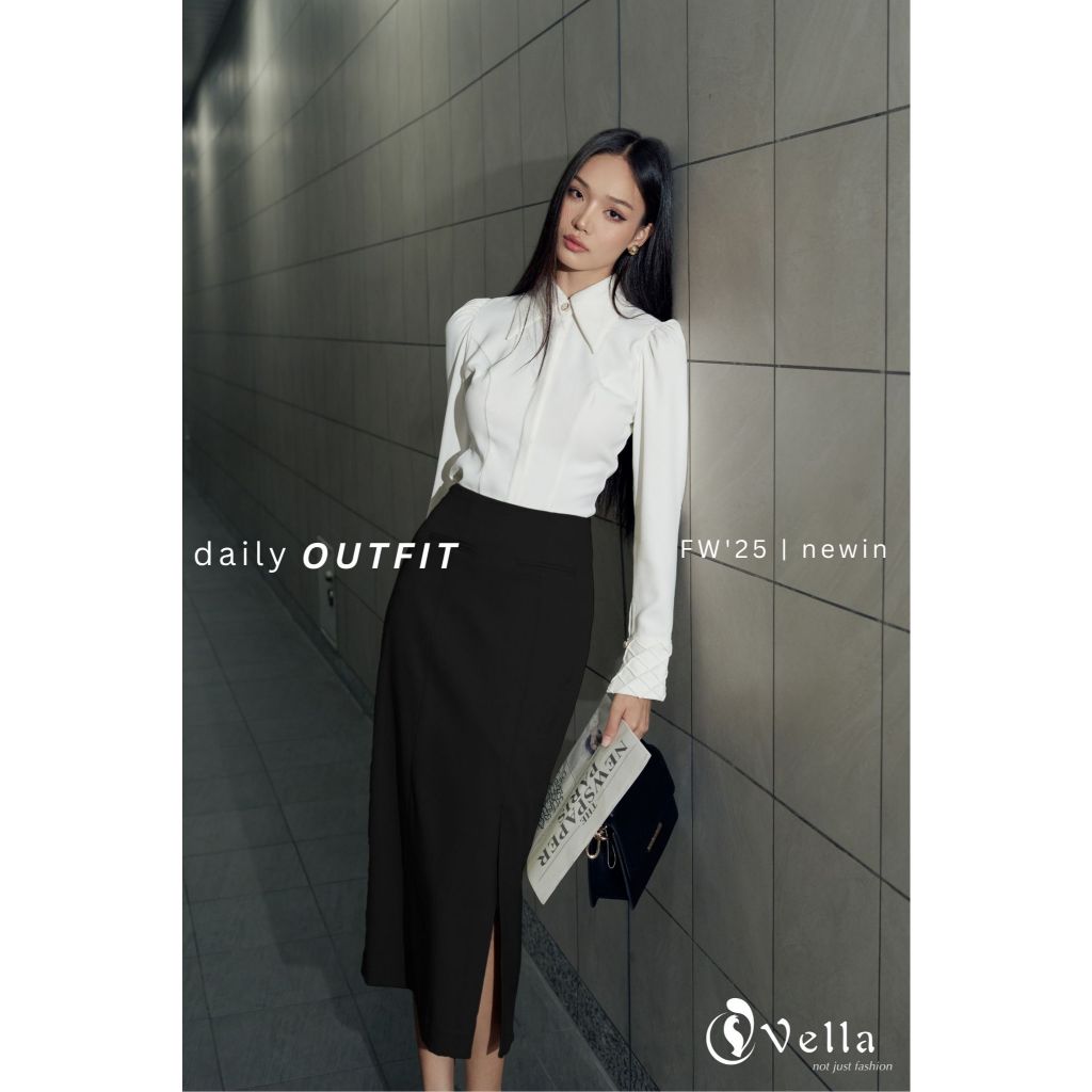 Áo Sơ Mi Nữ Công Sở Trắng Dài Tay Thanh Lịch – Vella Fashion VA25001 VV25002