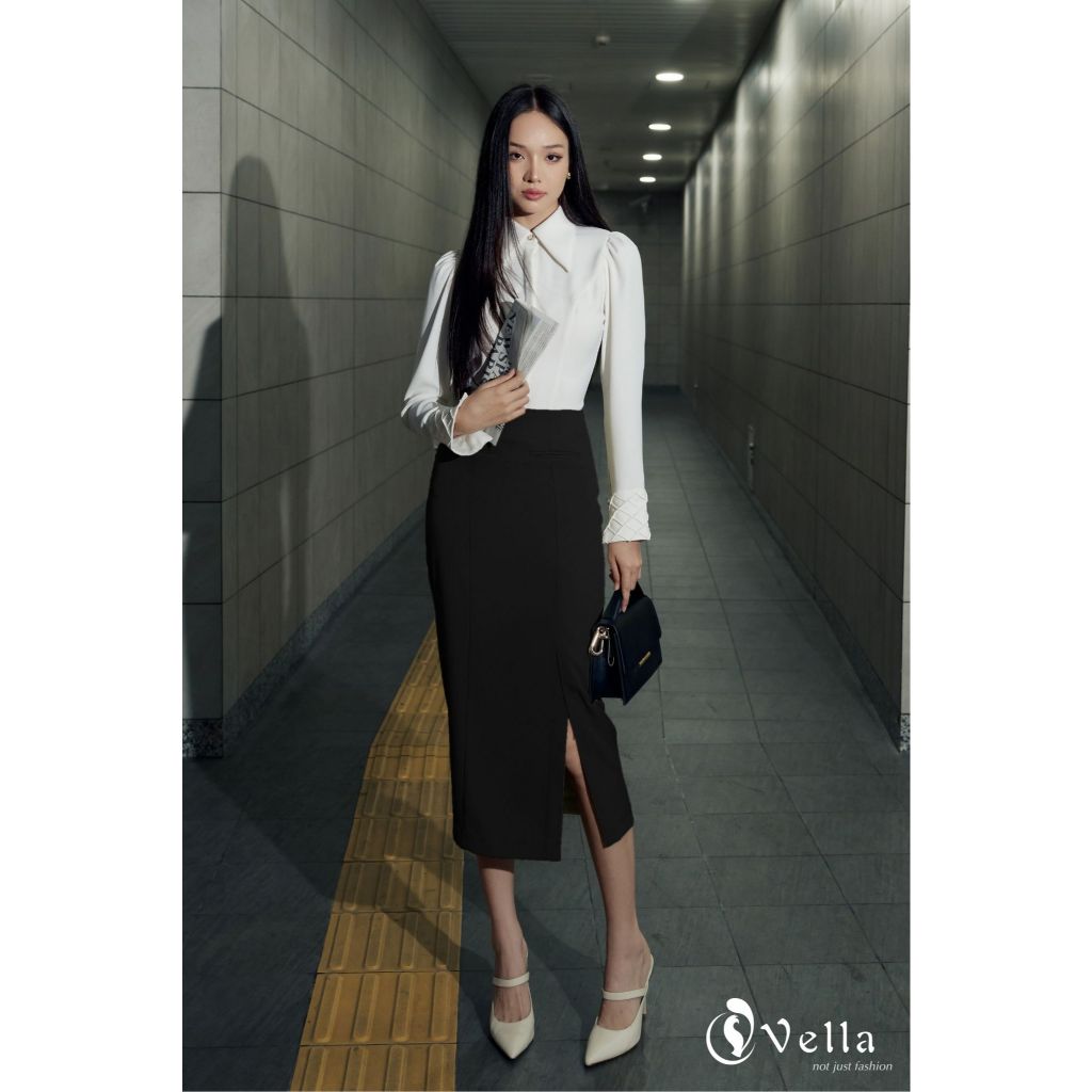 Áo Sơ Mi Nữ Công Sở Trắng Dài Tay Thanh Lịch – Vella Fashion VA25001 VV25002