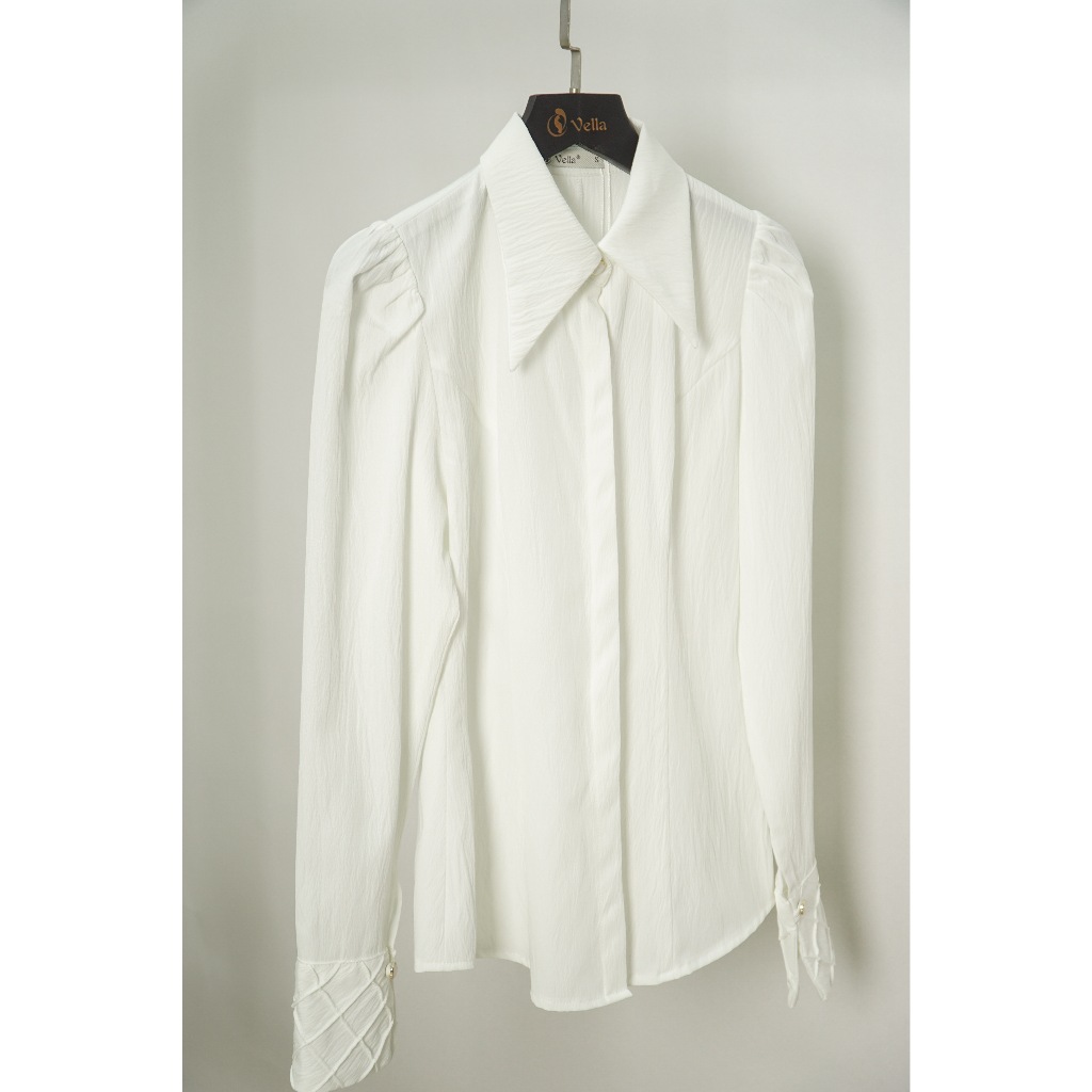 Áo Sơ Mi Nữ Công Sở Trắng Dài Tay Thanh Lịch – Vella Fashion VA25001 VV25002