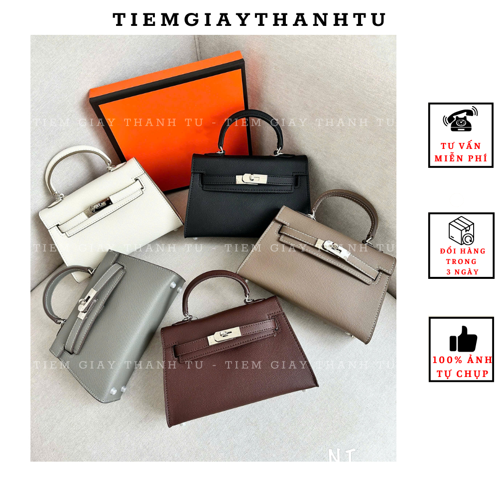 Túi chữ Hờ da sần khuy bạc Size 19,22 hàng S,iê,u cấp Qc loại đẹp fullbox