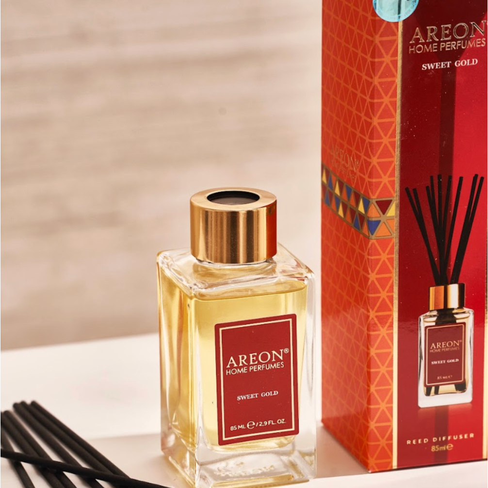 Tinh Dầu Thơm Phòng Cao Cấp Areon Home Sweet Gold 85ml Chính Hãng- Hương Thơm Sang Trọng, Đẳng Cấp