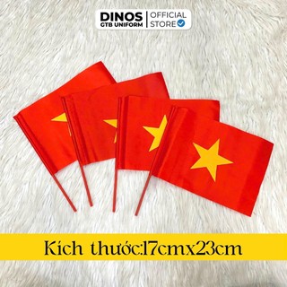 Cờ Vẫy Cầm Tay Dinos Vải Satin Dùng Trong Ngày Khai Giảng, Sự Kiện Diễu Hành, Hoạt Động Cổ Vũ