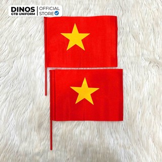 Cờ Vẫy Cầm Tay Dinos Vải Satin Dùng Trong Ngày Khai Giảng, Sự Kiện Diễu Hành, Hoạt Động Cổ Vũ