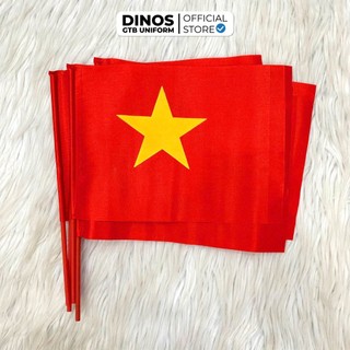 Cờ Vẫy Cầm Tay Dinos Vải Satin Dùng Trong Ngày Khai Giảng, Sự Kiện Diễu Hành, Hoạt Động Cổ Vũ