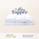 Topper Mây Microfiber Ru9 Cao Cấp 8cm | Lông Vũ Nhân Tạo Êm Ái Bọc Trọn Nệm Chuẩn Khách Sạn 5 Sao | Đủ kích thước — ảnh 8
