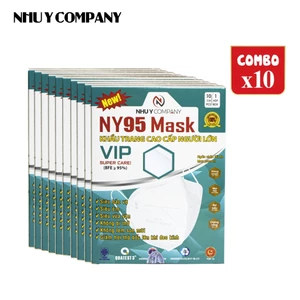 Combo 10 Khẩu trang N95 Như Ý, không xù lông, không bí thở, không đau tai