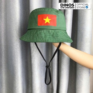 Nón Tai Bèo In Cờ Cho Bé Dinos Vải Kaki Cotton, Đủ Màu - Phù Hợp Đội Đi Học, Đi Chơi, Diễn Văn Nghệ