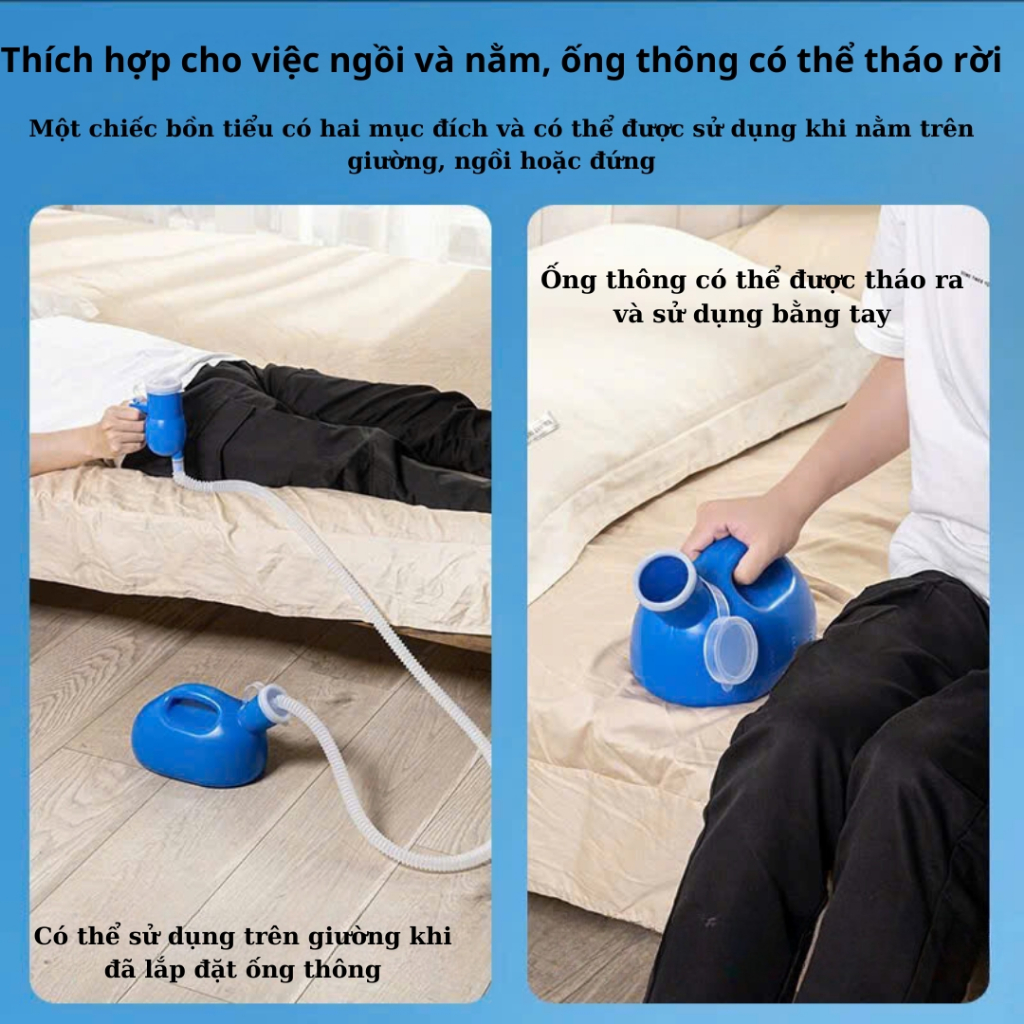 Bô Tiện Lợi Cho Người Già Và Người Chăm Sóc – Thiết Kế Nhỏ Gọn, Chống Tràn, Dùng Được Cho Cả Nam Và Nữ