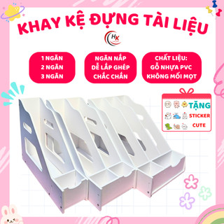 (Mã 1) Giá Khay Kệ Đựng Tài Liệu Văn Phòng 1-2-3 Ngăn Đựng Sách Vở Để Bàn Học Bàn Làm Việc Chắc Chắn