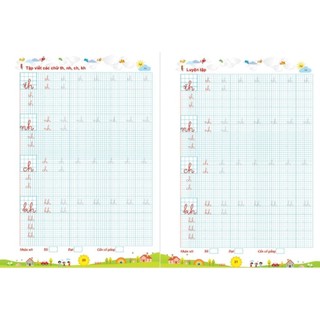 Sách- Vở rèn chữ cỡ nhỏ,hạ cỡ chữ tập viết chữ thường,hoa, số (Luyện chữ cỡ nhỏ 3/4 li) 64 trang