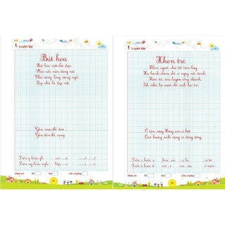 Sách- Vở rèn chữ cỡ nhỏ,hạ cỡ chữ tập viết chữ thường,hoa, số (Luyện chữ cỡ nhỏ 3/4 li) 64 trang