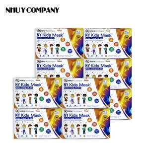 Combo 10 khẩu trang trẻ em Ny Kids Mask Như Ý cao cấp không xù lông, không bí thở, không đau tai