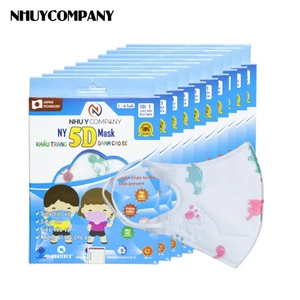 Combo 10 Khẩu trang 5D Như Ý cho bé cao cấp nhiều màu, không xù lông, không bí thở