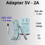Adapter 5V - 2A DC dây dài 1.5m #adapter #adapter5v #adapter2a