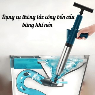 Súng Thông Tắc Cống Áp Suất Cao 5–6 Bar | Dụng Cụ Thông Bồn Cầu, Lavabo, Cống Nghẹt Siêu Mạnh
