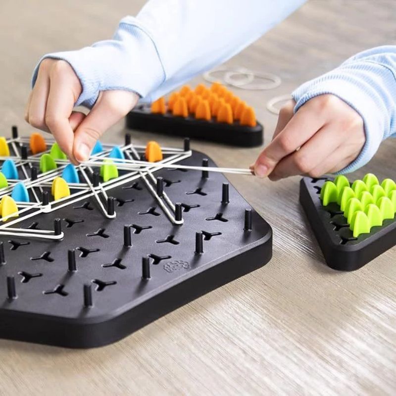 Trẻ em Triangle Chain Cờ vua Trò chơi bảng xã hội Hình học Logic Suy nghĩ Đường kết nối Bài đố Chiến lược não Trò chơi B