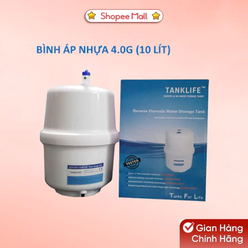 Bình Áp Máy Lọc Nước 4.0G (10 lít) - Bình Chứa Nước Máy Lọc Nước Gia Đình