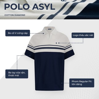 Áo polo nam cao cấp ASYL, BST FAMILY BEAR, Chất liệu mới CVC Diamond, thanh lịch - POLOMANOR
