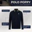 Áo polo nam tay dài POPPY, BST FAMILY BEAR, vải cá sấu cotton interlock, thanh lịch - POLOMANOR