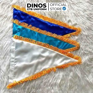 Cờ Lưu Niệm Tam Giác Dinos Vải Lụa Trơn, Nhiều Màu Dùng Làm Cờ Dẫn Tour, Cờ Vinh Danh - Nhận In Cờ