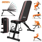OneTwoFit Ghế tập tạ đa năng gập bụng chống đẩy tập gym đa năng có thể gấp lại — ảnh 1