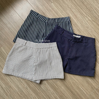 TINI SỌC| Quần short cạp trễ hoạ tiết sọc | Bymintt