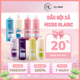 Dầu Gội Xả Mixrs Glaric Elixinhstore, Bộ Dầu Gội Xả Giúp Tóc Suôn Mượt Giảm Gàu Phục Hồi Hư Tổn