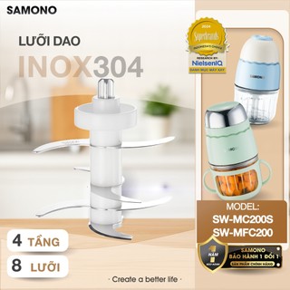 Phụ kiện thay thế máy xay Samono 0.3L, model SW-MFC200, cối thủy tinh và dao xay thay thế, chat để được tư vấn đúng loại