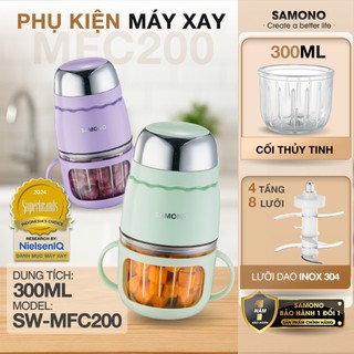 Phụ kiện thay thế máy xay Samono 0.3L, model SW-MFC200, cối thủy tinh và dao xay thay thế, chat để được tư vấn đúng loại