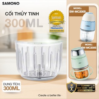 Phụ kiện thay thế máy xay Samono 0.3L, model SW-MFC200, cối thủy tinh và dao xay thay thế, chat để được tư vấn đúng loại