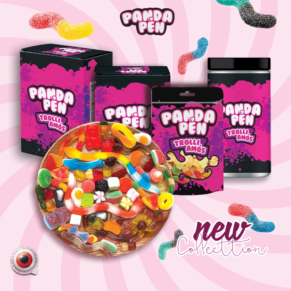 Kẹo Dẻo Đức Ăn Vặt Panda Pẻn 46 Mẫu, Buffet Kẹo Dẻo Trái Cây Không Chất Bảo Quản, Không Chảy Nước